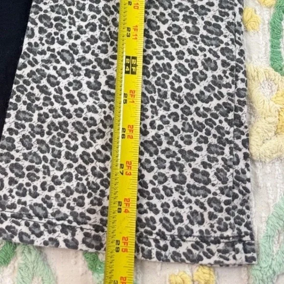 Girl Friends By Anita‎ G Kids Black Sleeve Top & Leopard Print Pants Size 10 - Picture 2 of 8
